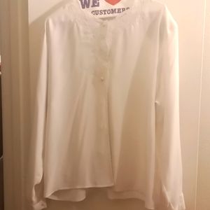 K B. Lawrence embroidered lace top size 16